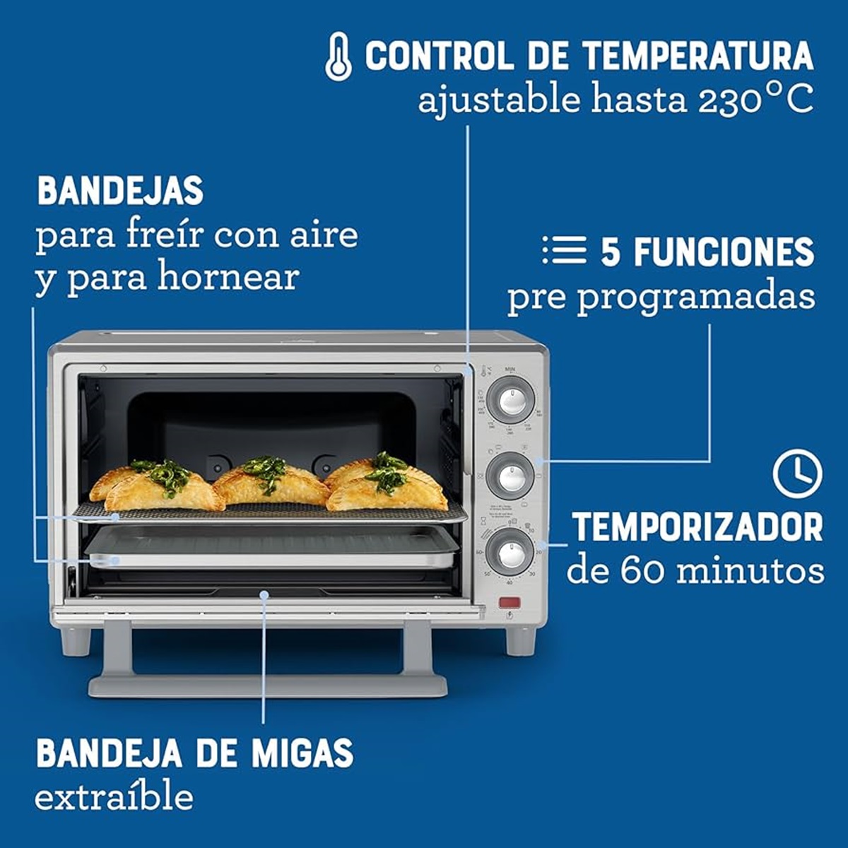 HORNO TOSTADOR OSTER TSSTTVLS25-1MX 25L.