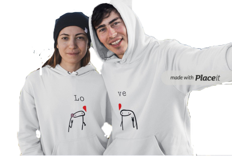 Sudaderas para parejas color fashion vino