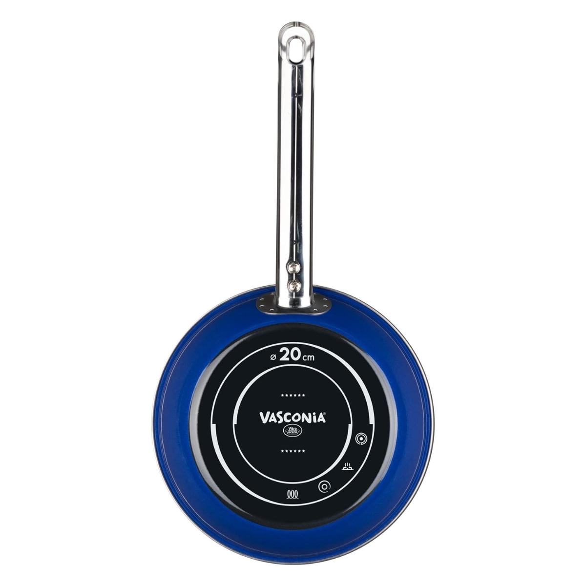 Sartén Antiadherente de 20cm Vasconia Vitro Acero Elegance de Alto Rendimiento - Azul.