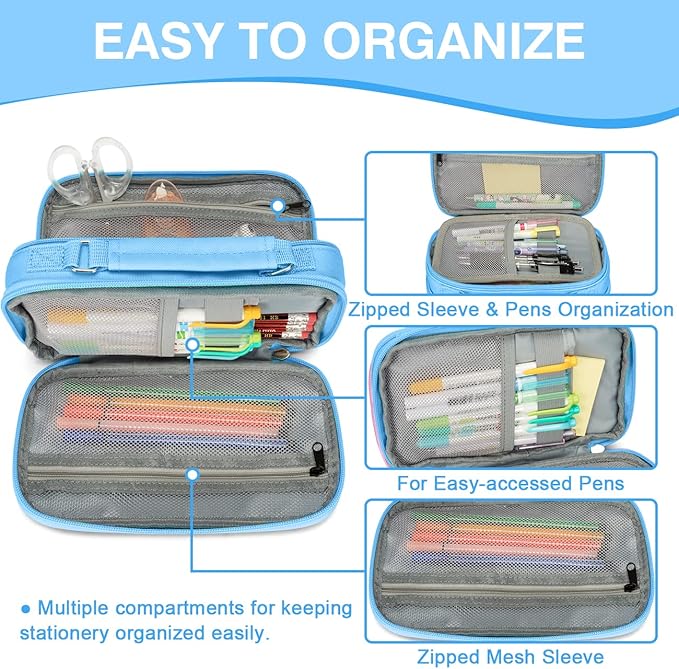 Dugio Estuche Grande Para Lápices Grande Para Niñas Y Niños