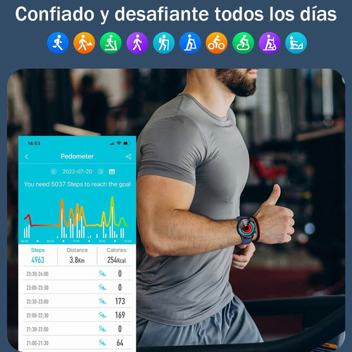 Reloj Inteligente Deportivo Para Glucosa En La Sangre Ecg.