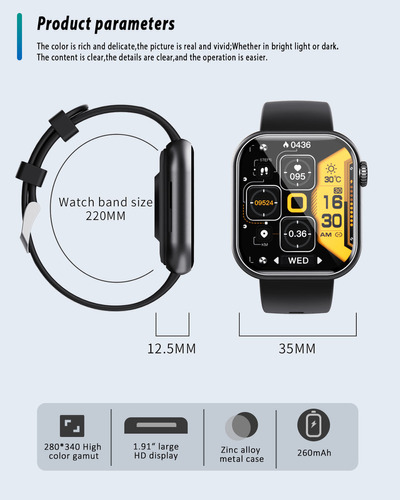 Relojes Inteligente Yang wiera F57 Glucosa Bluetooth Al Agua Mujer/hombre Color De La Caja Negro Color De La Correa Negro Color Del Bisel Negro.