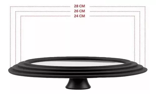Tapas Multi-medida Para Ollas Y Sartenes De 18cm A 28 Cm.