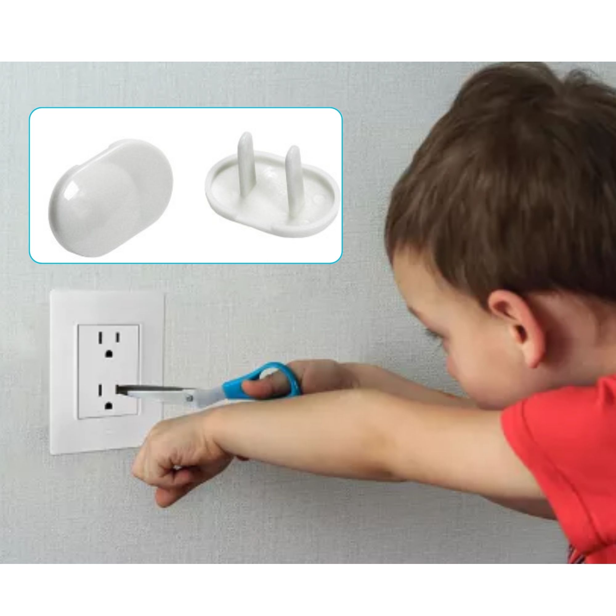 Protector Seguro Para Contactos Enchufes Tapa - 12 piezas