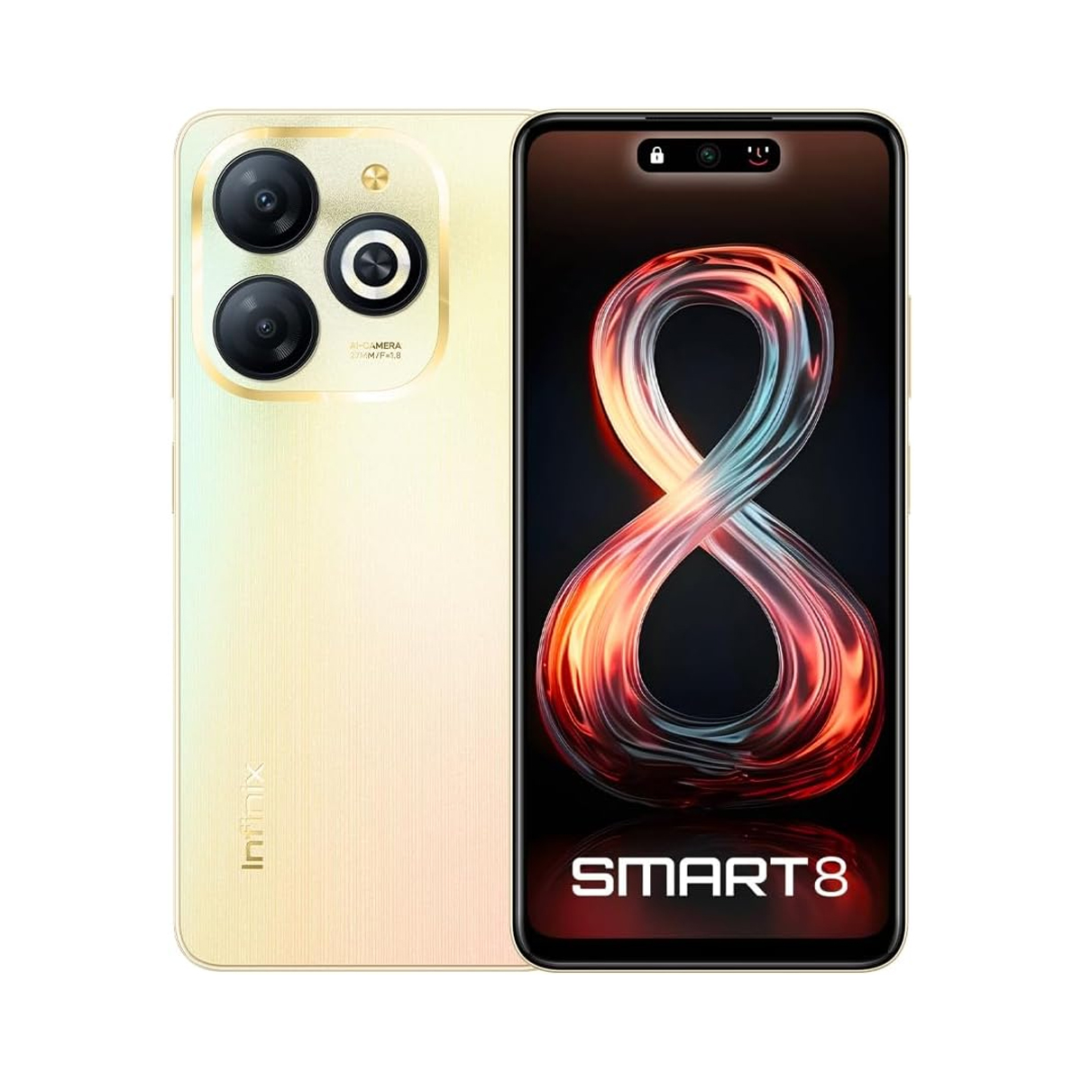 Infinix Smart 8 64 Gb 3+3 Ram Shiny Gold.