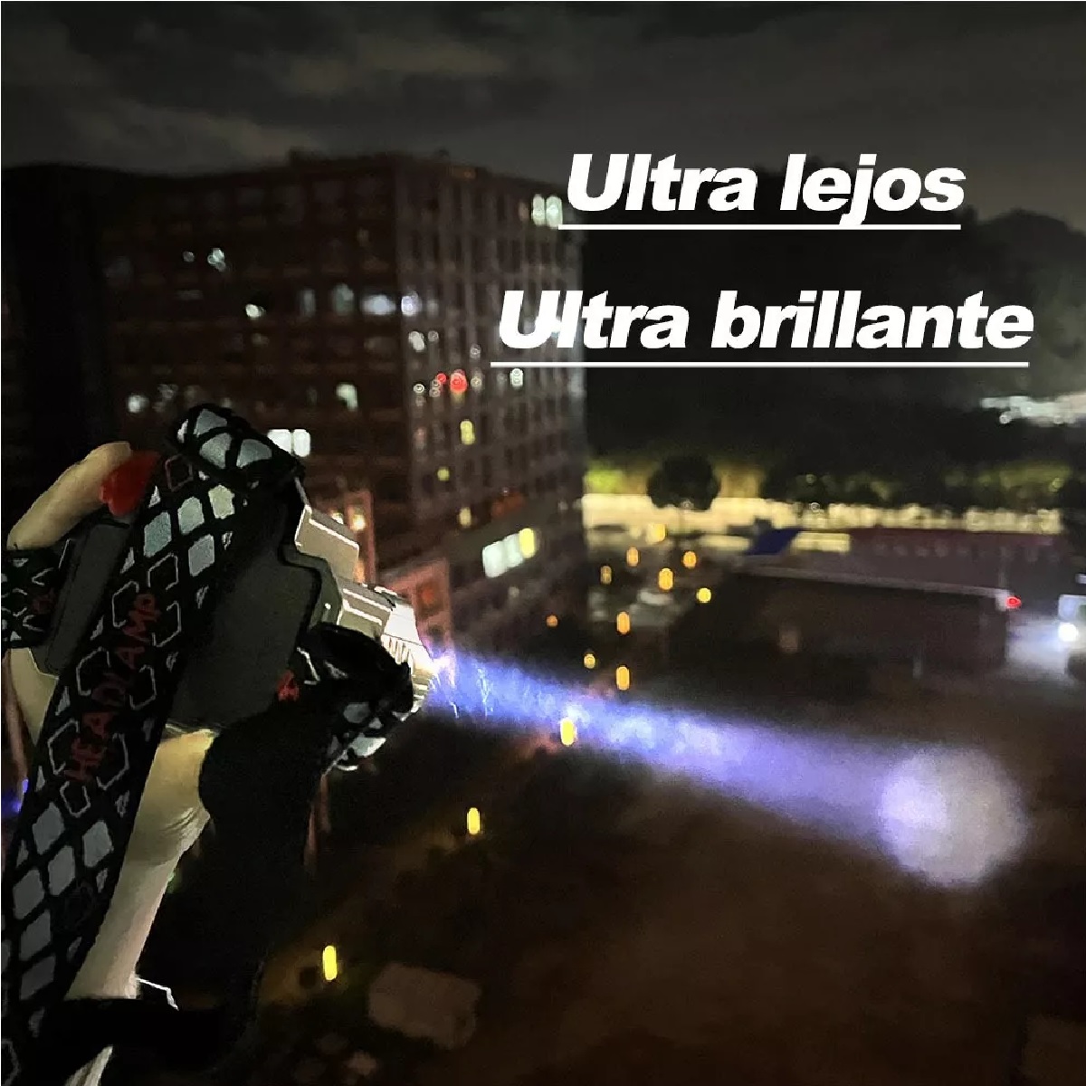 Lámpara De Cabeza Led Minera Recargable Accesorios Tacticos.