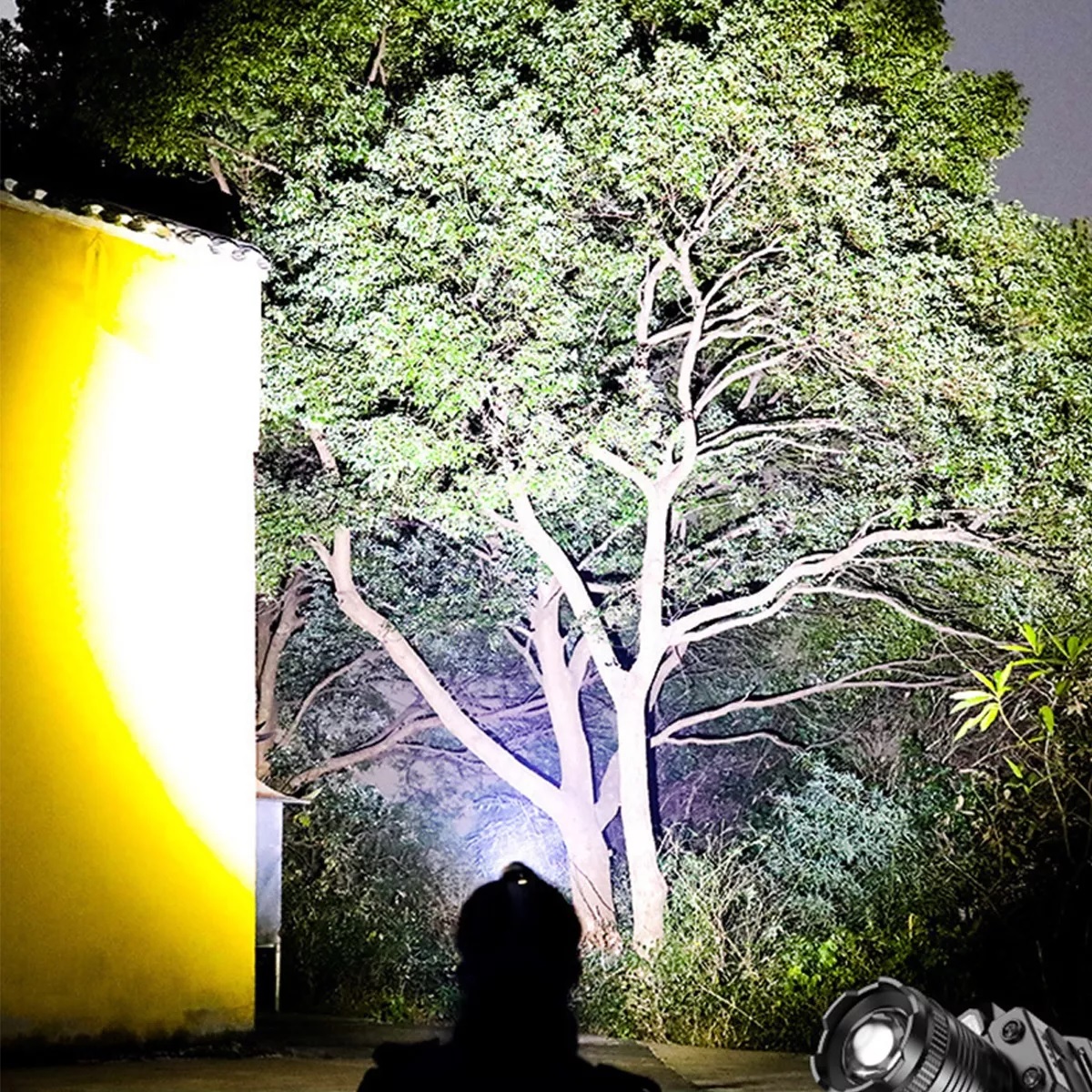 Lámpara De Cabeza Led Minera Recargable Accesorios Tacticos.