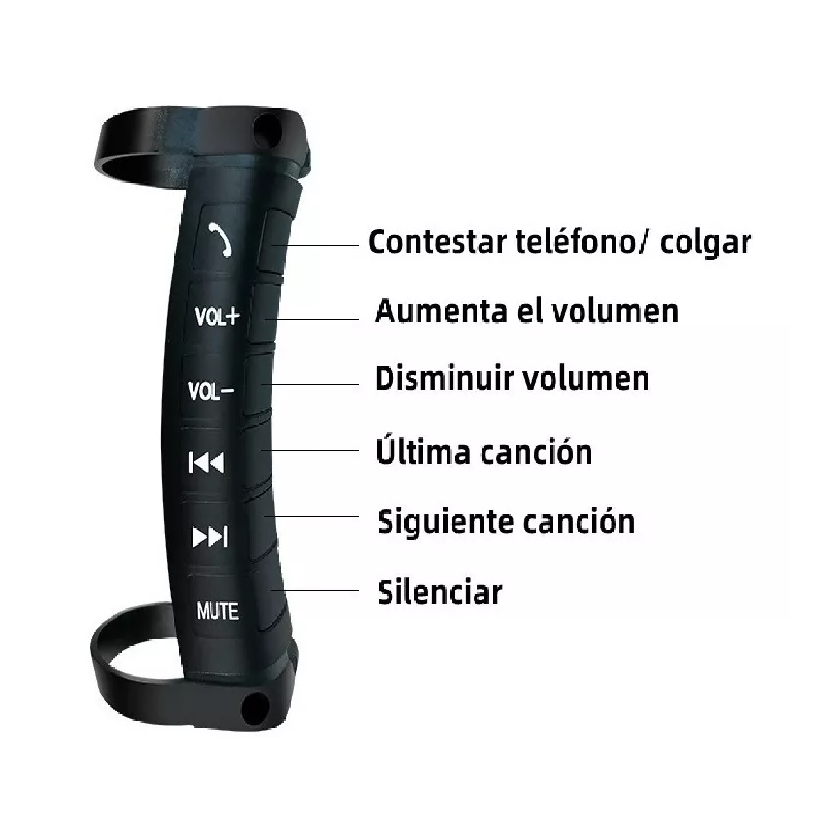 Control Remoto De Estéreo Para Volante De Auto 6 Botones.