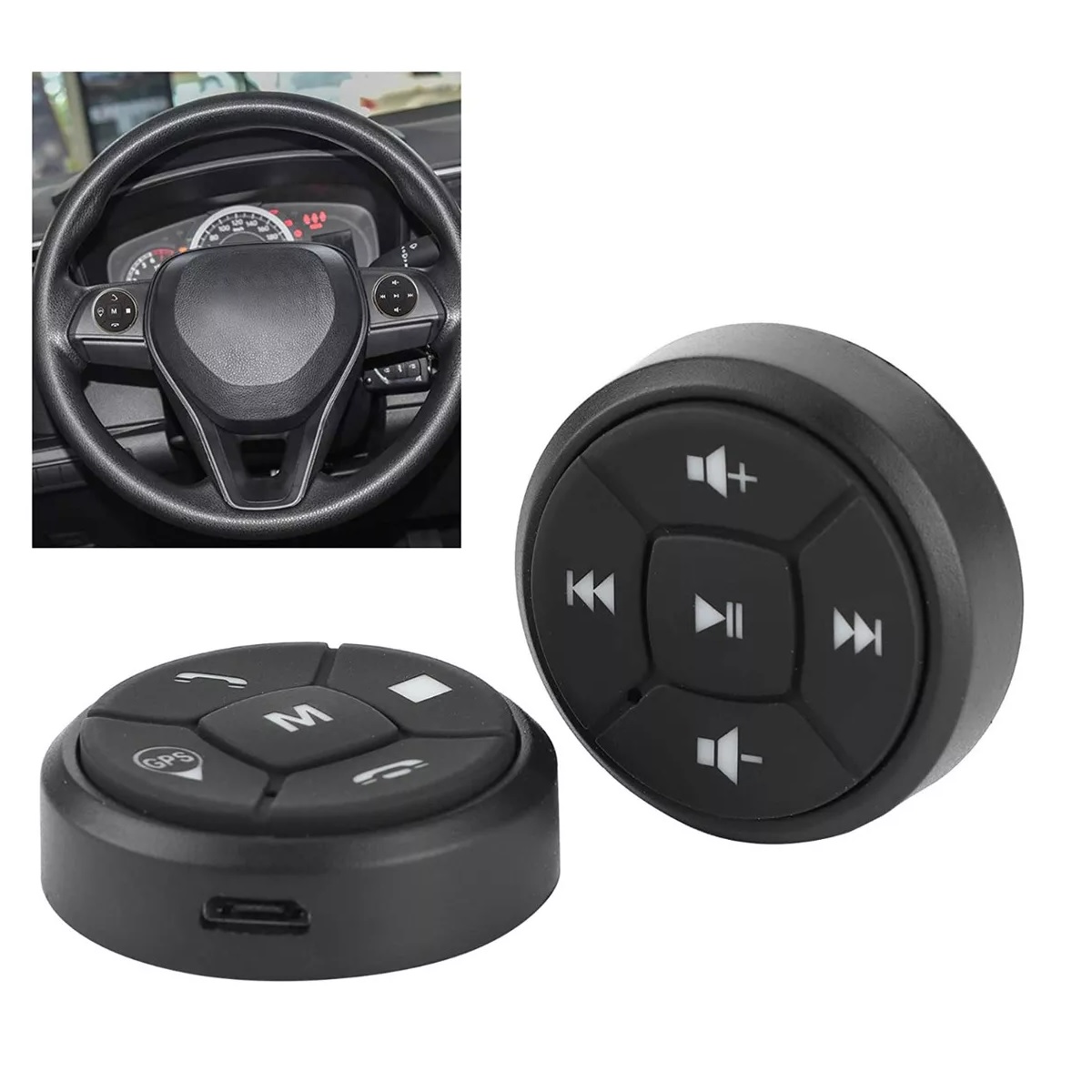 Control De Volante Para Estéreo Con 10 Botones.