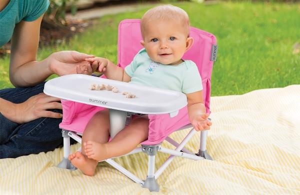 Silla Para Bebé Plegable Summer Pop 'n Sit Ligera Y Plegable Rosa