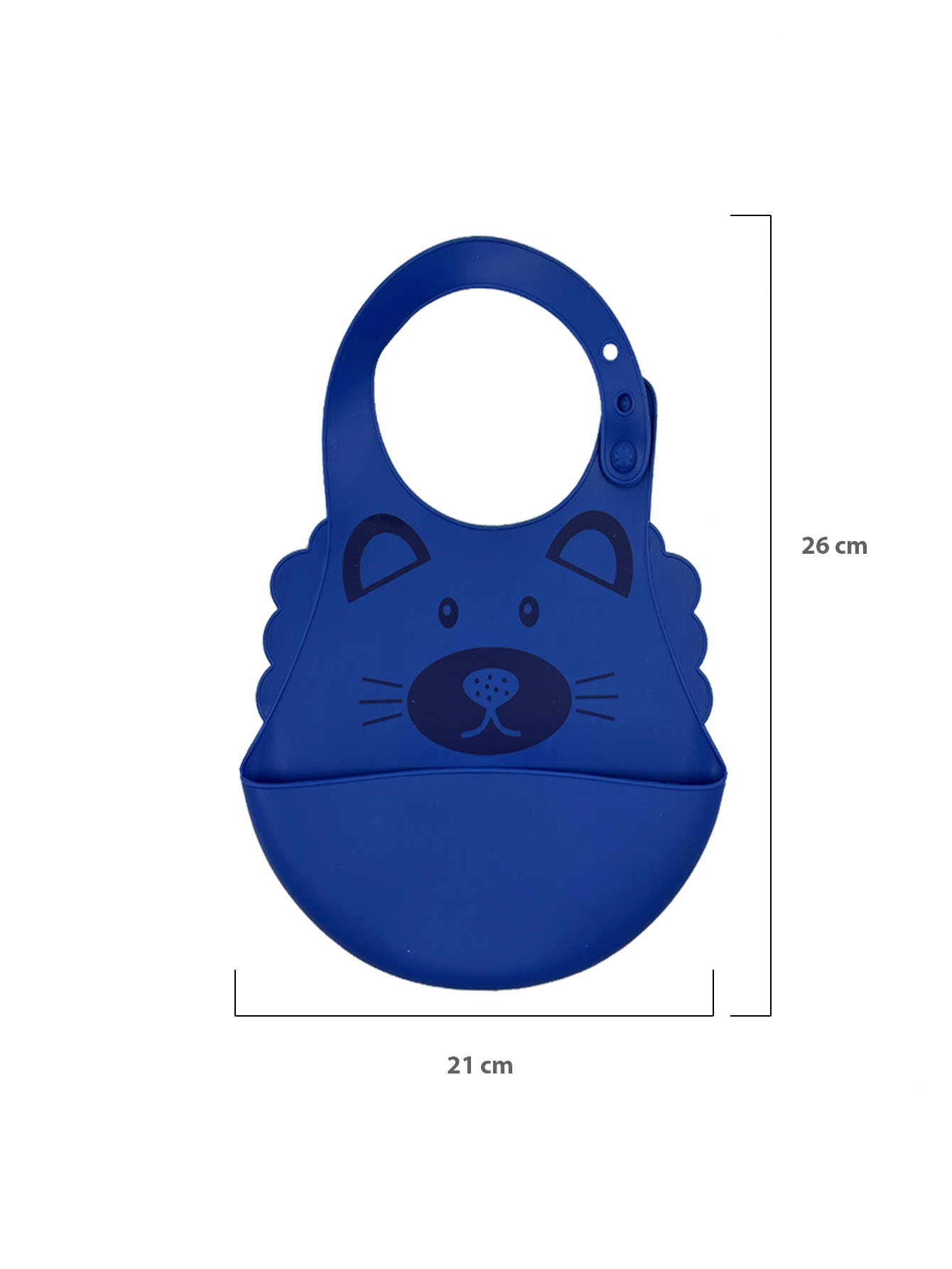 3 Baberos para Bebé con Contenedor de Migajas, Libre de BPA, Diseño de Osito.