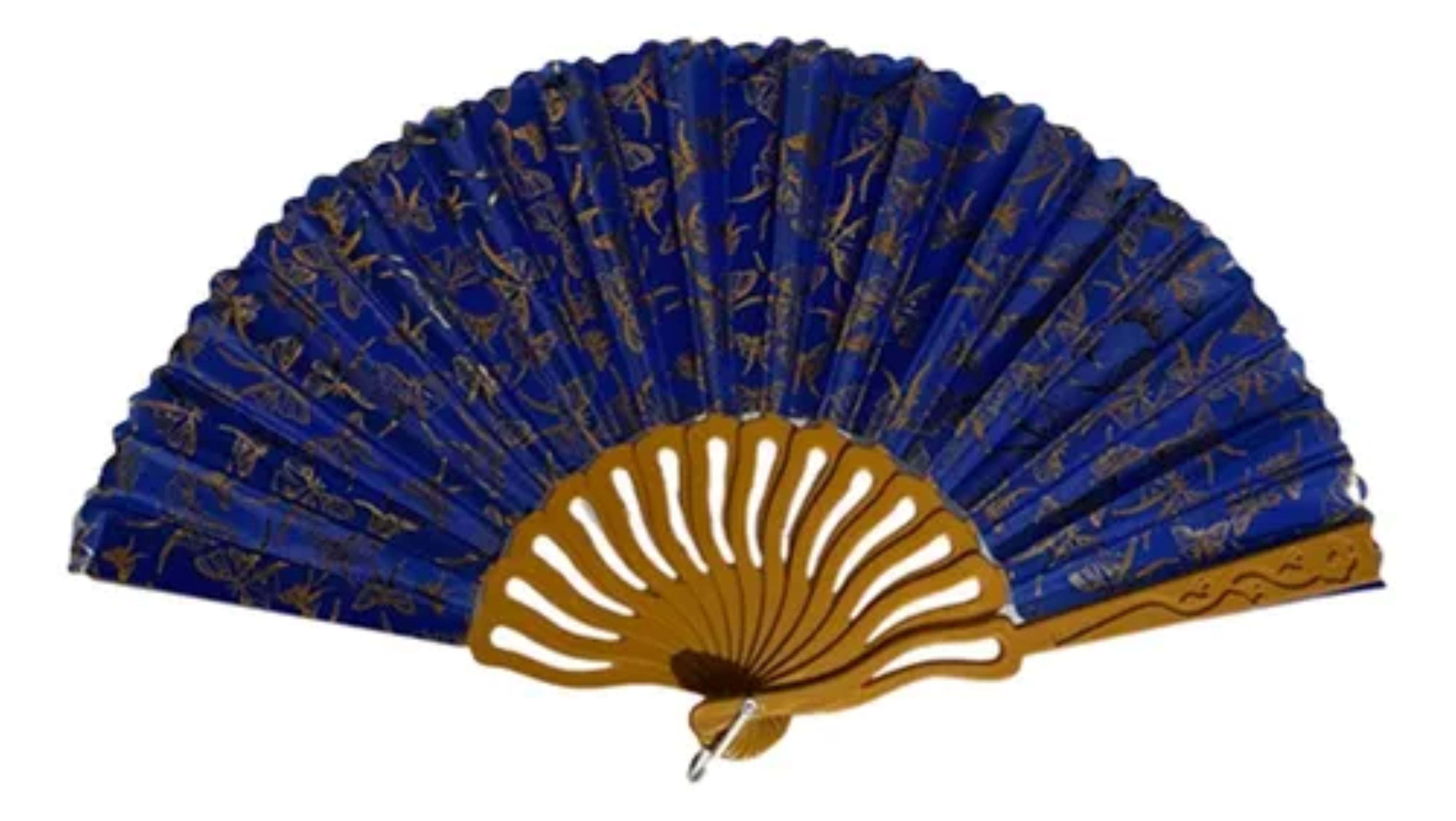 60 Abanico Plástico Oro Tela Recuerdos Boda Bautizo Colores.