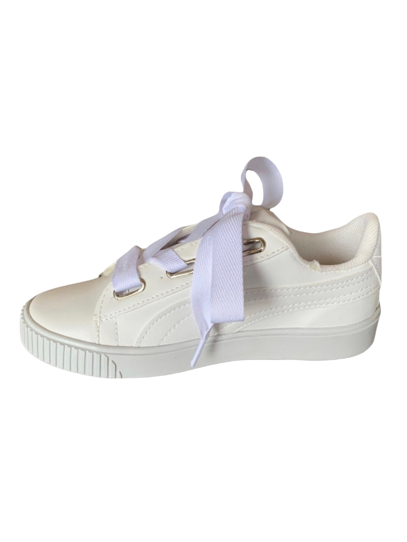 Tenis De Moda Para Dama Blancos Con Agujeta Gruesa.