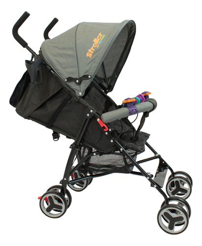 Carriola De Bastón Plegable Para Bebé Kool Baby Car-104 Color Gris.