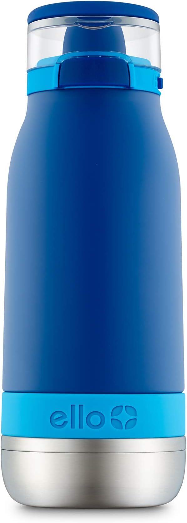 Ello Emma - Botella de Agua de Acero Inoxidable con Aislamiento al vacío para niños con popote Antimicrobiano.