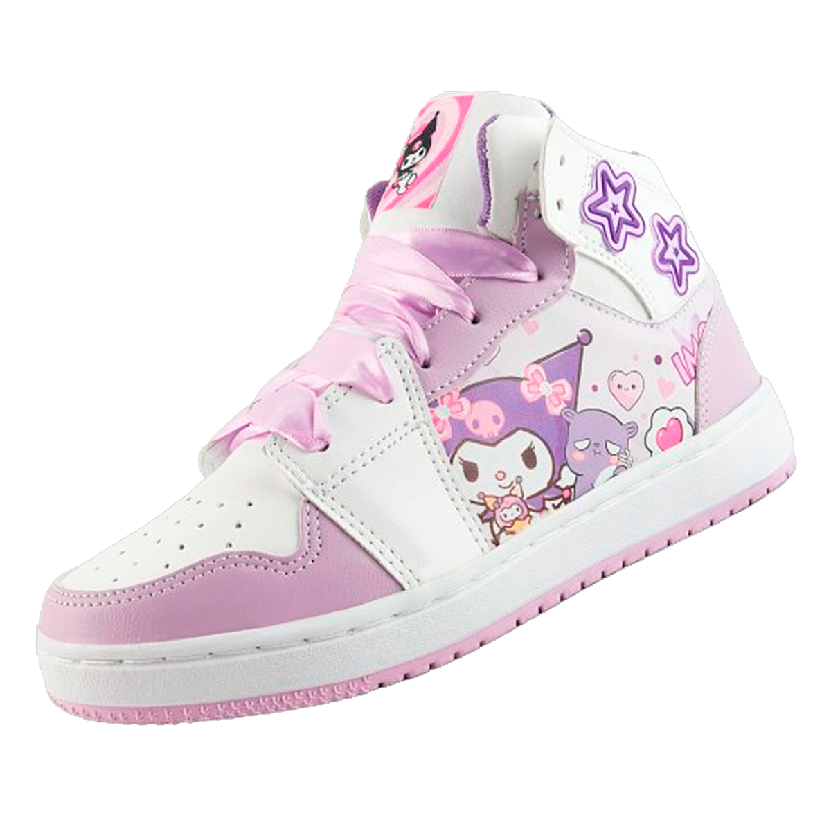 Tenis Niña Kuromi My Melody Moda Deportivo Cosidos 416-n-lbk