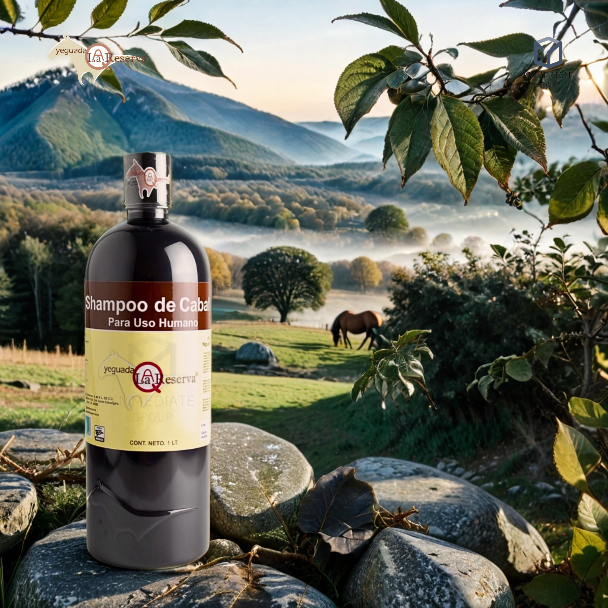 Shampoo Yeguada la Reserva 1L, y Colágeno grande Yeguada 250gr