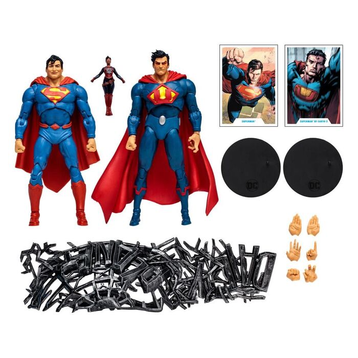DC Multiverse Superman vs Superman of Tierra-3 con Atomica 2 Pack.