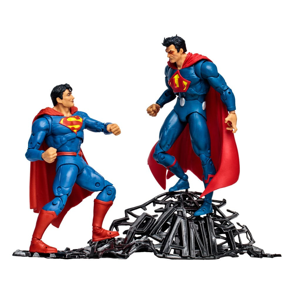 DC Multiverse Superman vs Superman of Tierra-3 con Atomica 2 Pack.