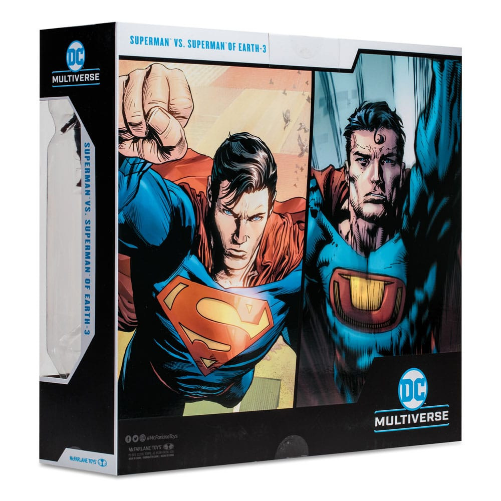 DC Multiverse Superman vs Superman of Tierra-3 con Atomica 2 Pack.