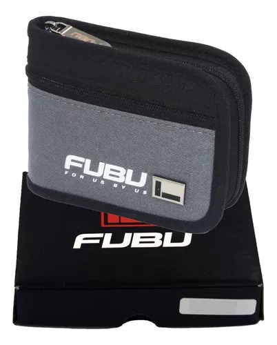 Cartera Billetera Bifold con cierre Unisex Fubu.