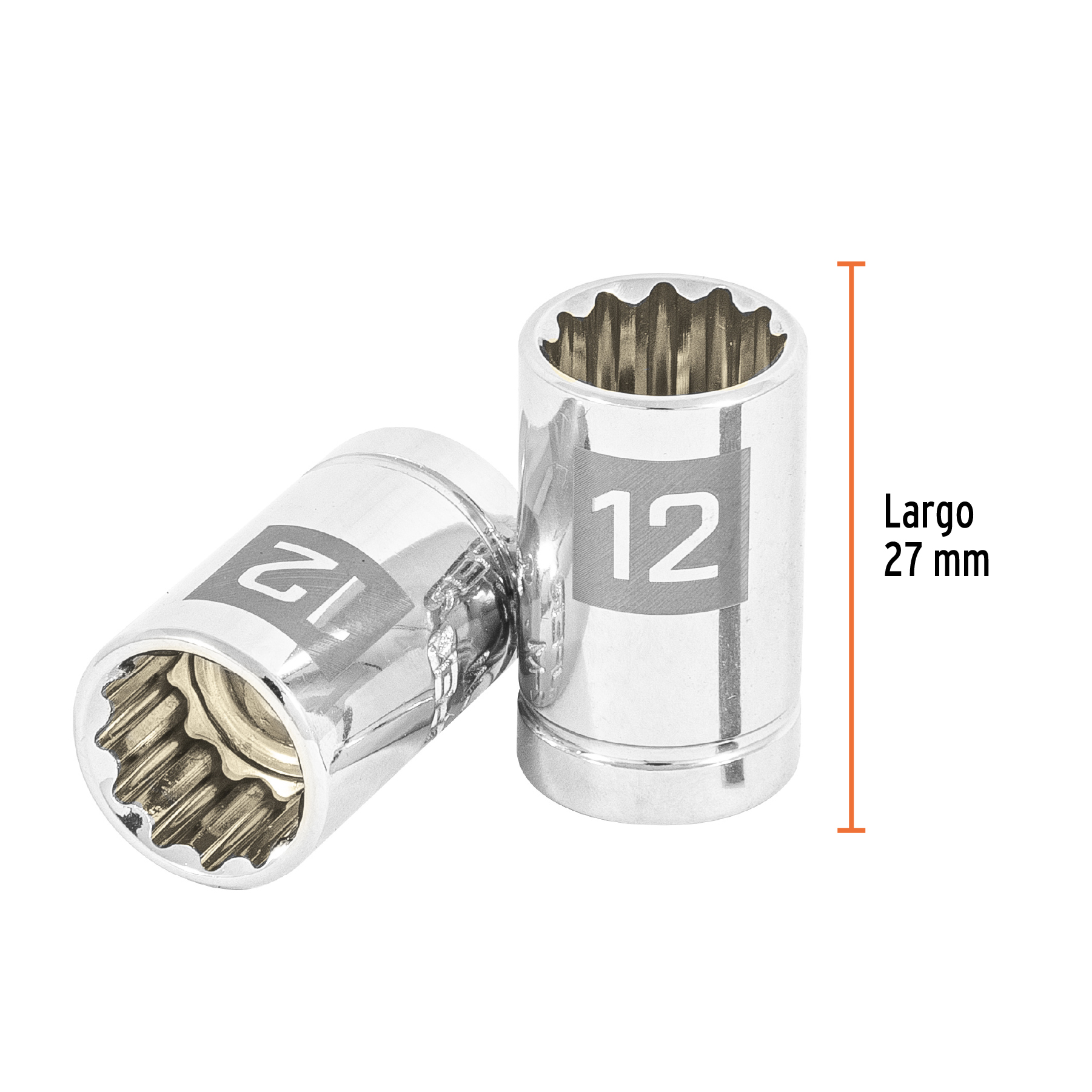DADO DE 12 PUNTAS CUADRO 3/8P DE 12MM.