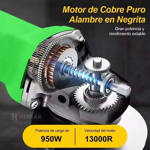 Esmeriladoras Adeske Esmeriles Mini Pulidora Amoladora Angular Color Verde Frecuencia 60Hz 110V 127V.