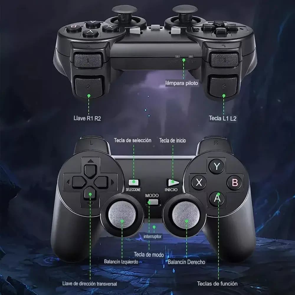 Consola De Video Juegos Retro 4k Con Controles Inalambricos
