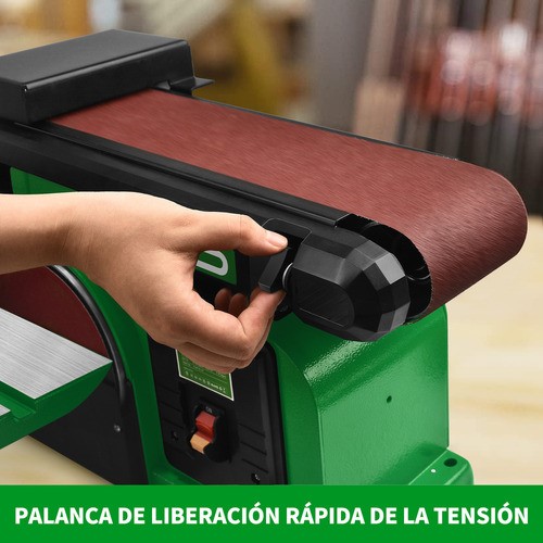 650w Lijadora De Madera Y Metal Banda y Disco 4x36 Shawty verde.