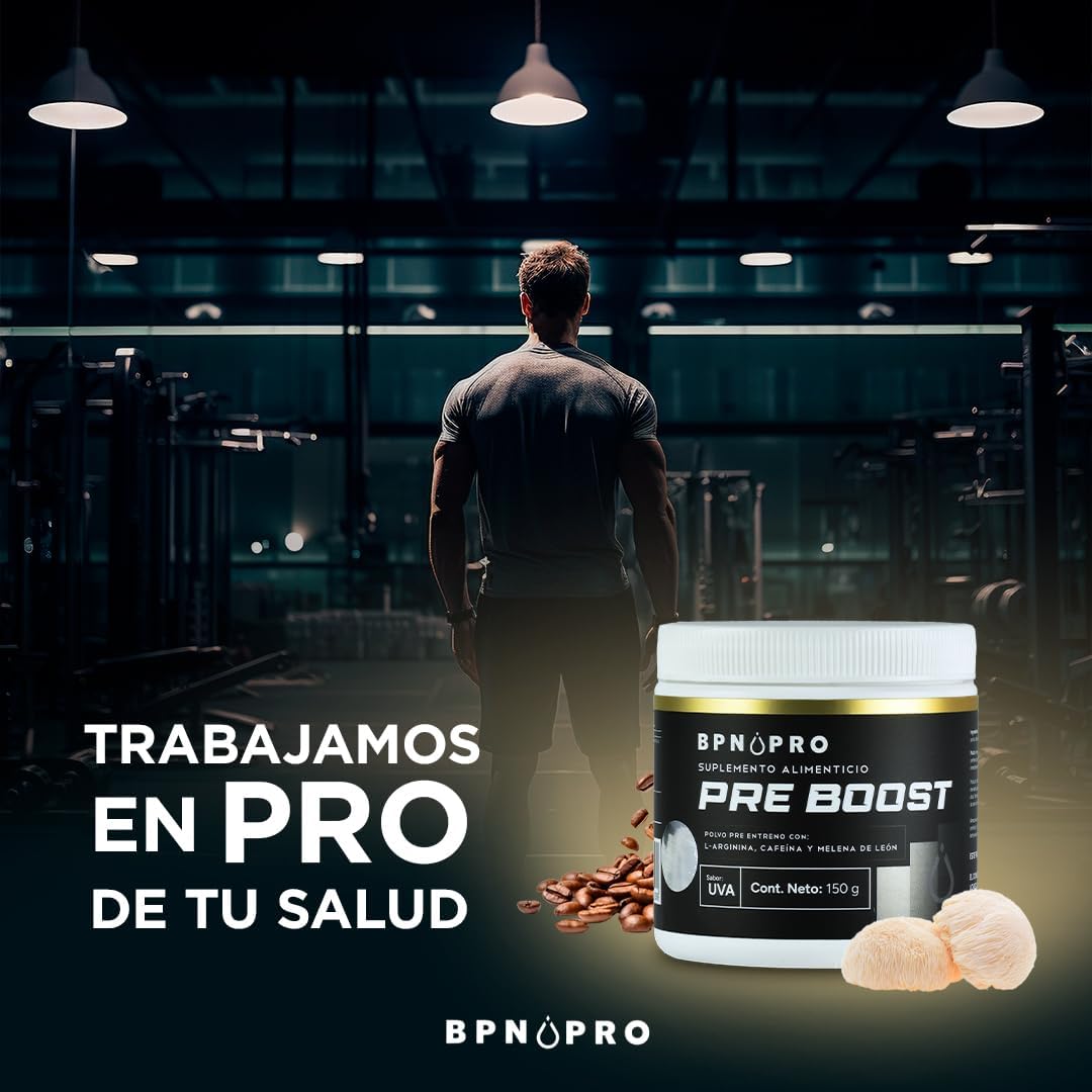 Pre Entreno Oxido Nitrico Arginina Betabel Cafeína Bpn Pro.