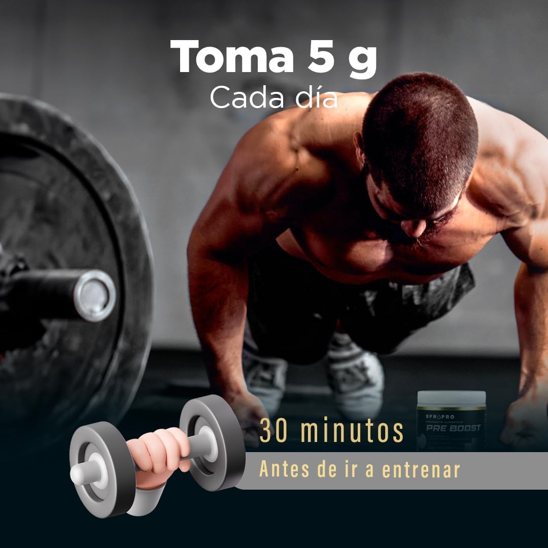 Pre Entreno Oxido Nitrico Arginina Betabel Cafeína Bpn Pro.