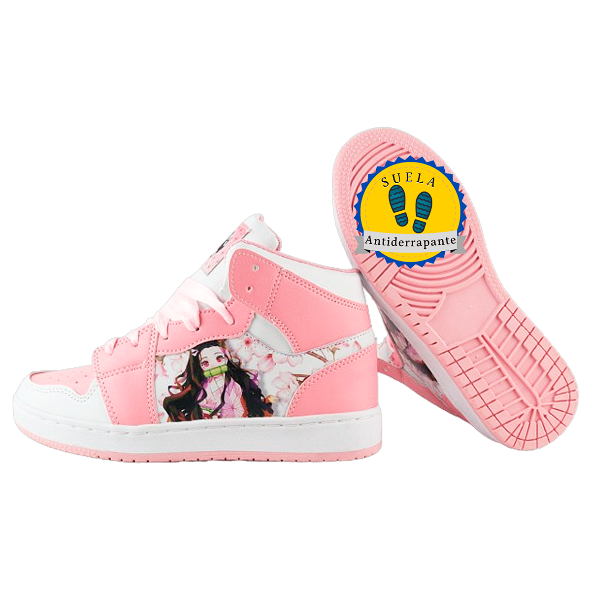 Tenis Nezuko Kamado Demon Slayer Deportivo Cosidos 416-n-rbn