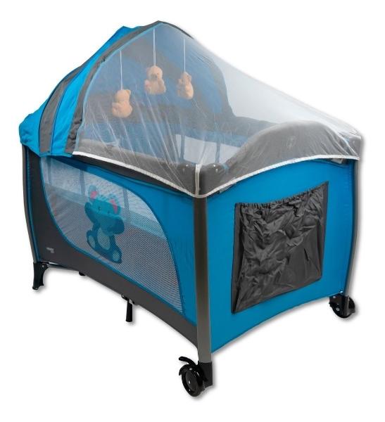 Cuna Corral Para Bebé Trendy Kids K500 Mosquitero Y Musical Azul
