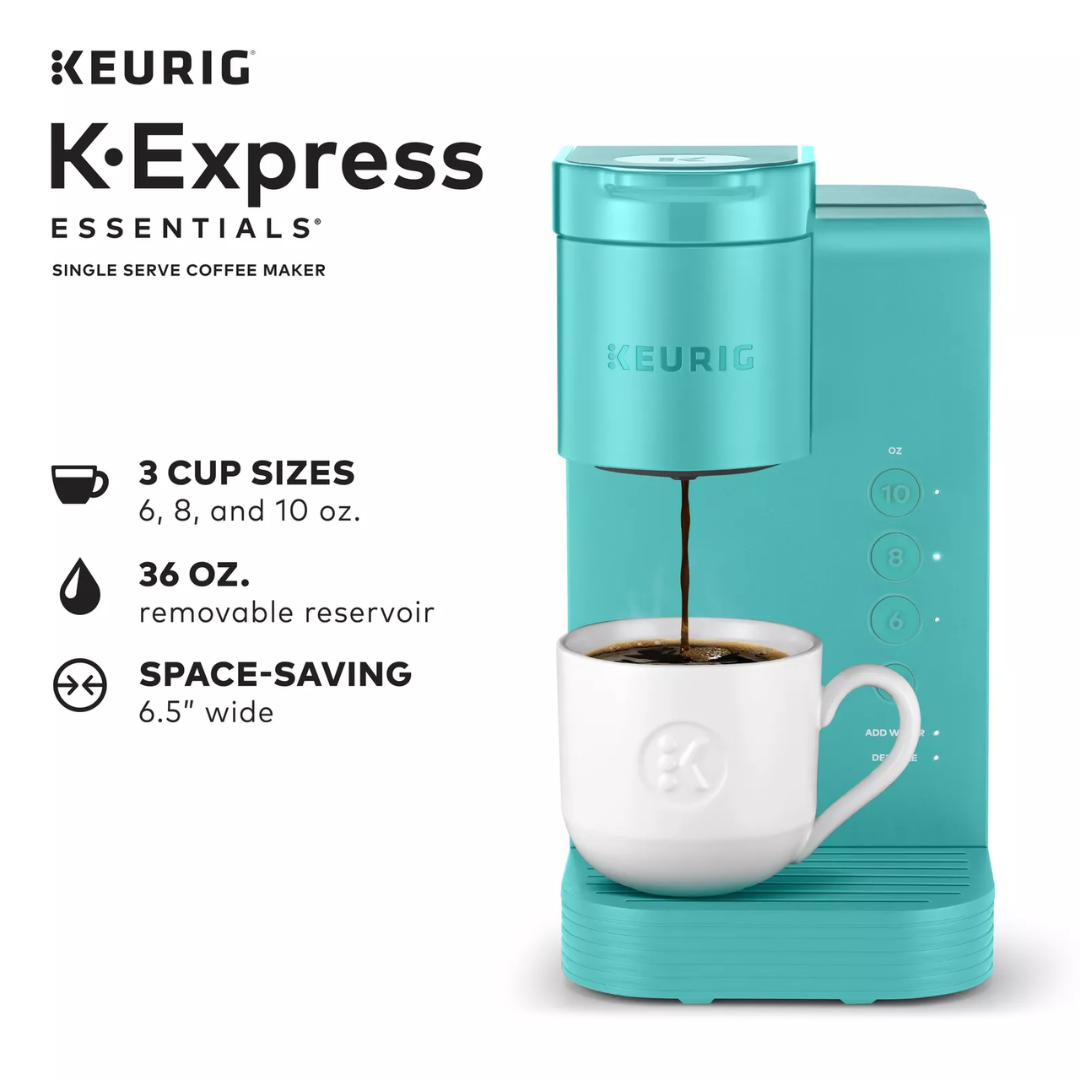 Cafetera de Cápsulas Keurig K-Express Essentials, Compacta y Moderna para Hogar u Oficina.