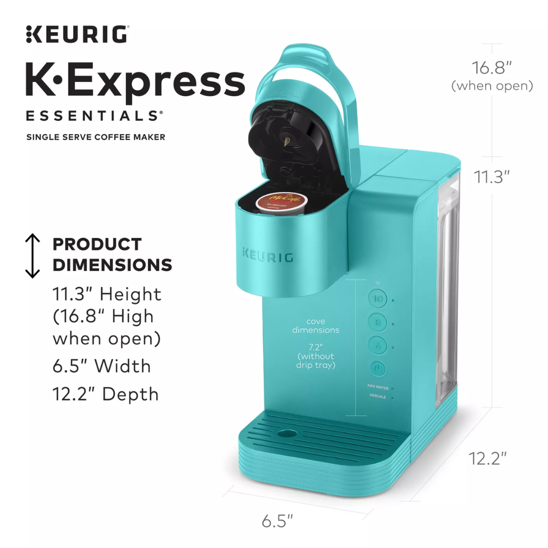 Cafetera de Cápsulas Keurig K-Express Essentials, Compacta y Moderna para Hogar u Oficina.