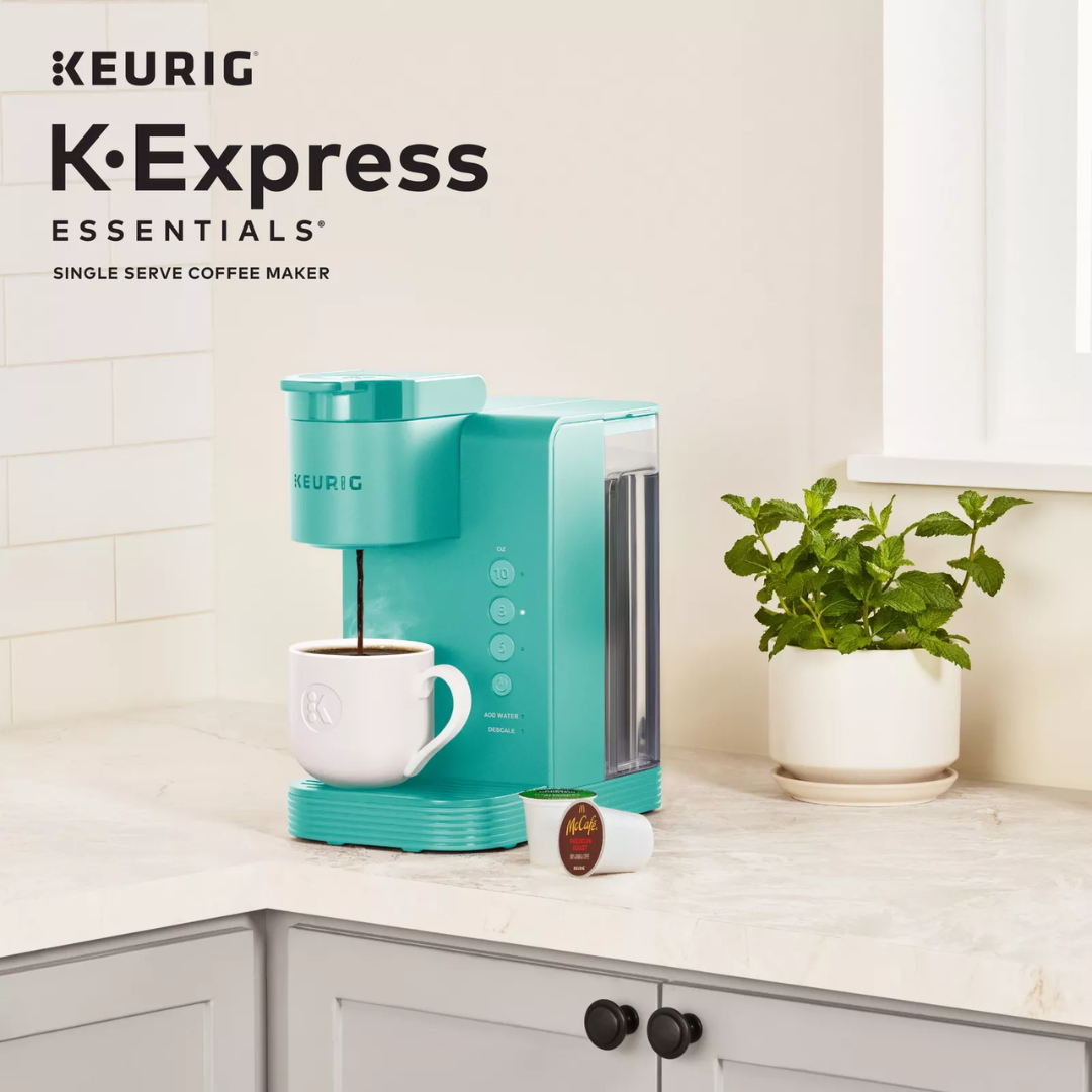 Cafetera de Cápsulas Keurig K-Express Essentials, Compacta y Moderna para Hogar u Oficina.