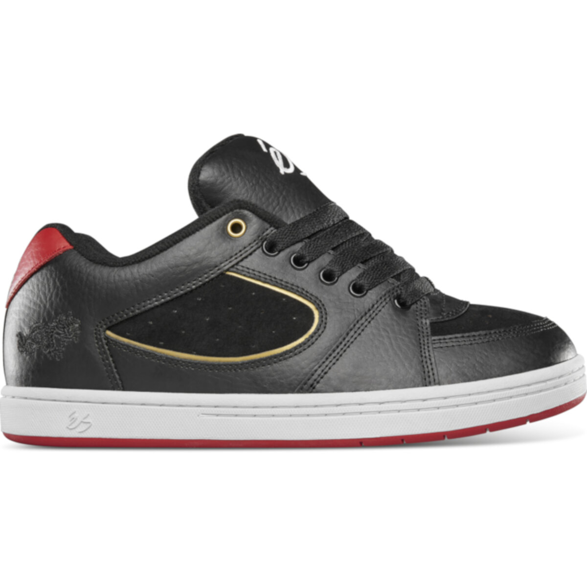 Tenis ES ACCEL OG BLACK GOLD WHITE 973 para Skateboarding.