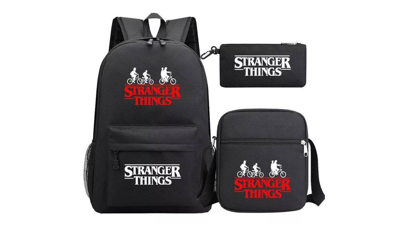 M El Paquete, Mochila De 3 Piezas Stranger Things Estudiantes.