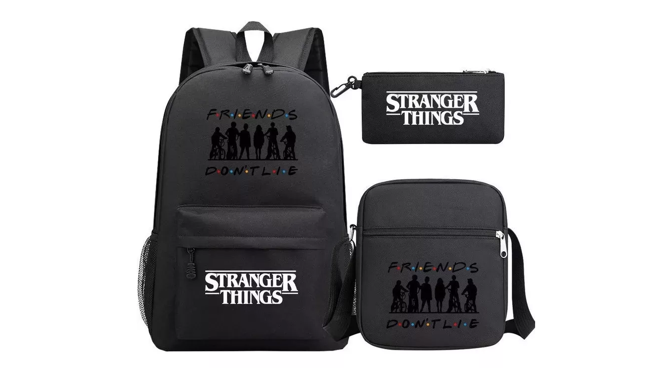 M El Paquete, Mochila De 3 Piezas Stranger Things Estudiantes.