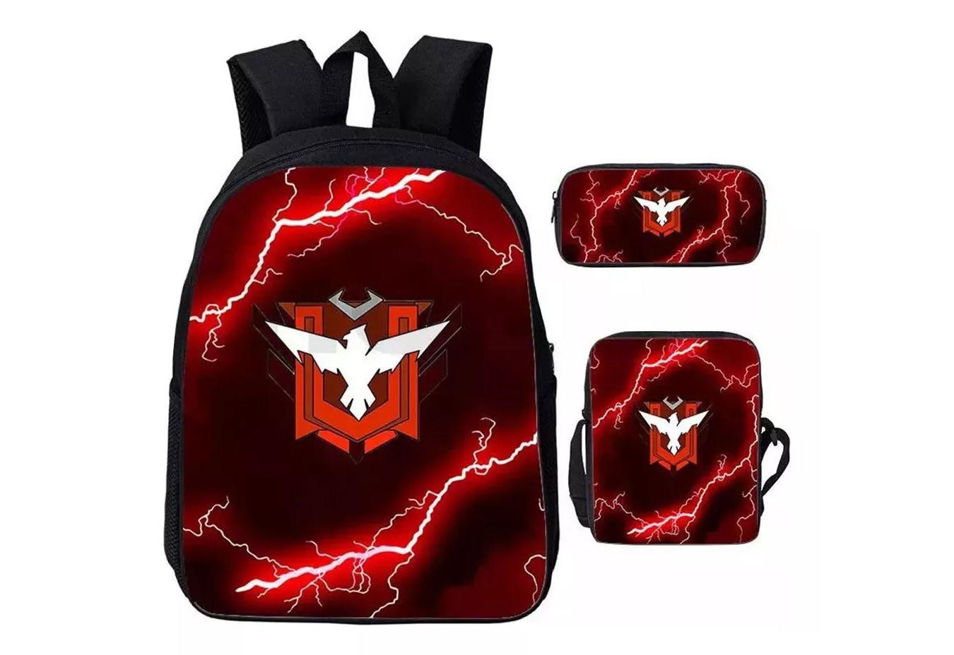 M Mochilas 3d De Free Fire Garena Para Niños Con Estampado.