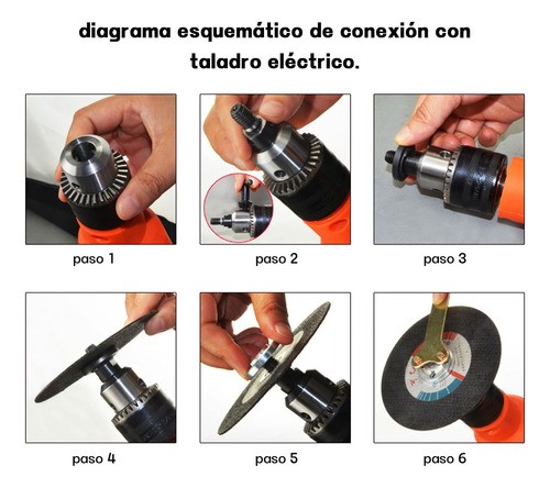 Kit Taladro Esmeriladora Pulidora Cortadora Discos 21 Pzs.