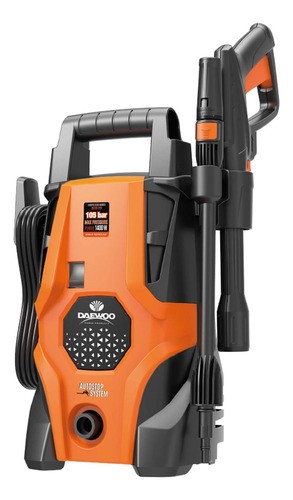 Hidrolavadora Alta Presión Daewoo Accesorios 1400w 1520 Psi naranja negro.
