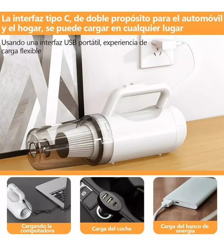 Aspiradora Trapeadora Inalámbrica De Mano 18kpa, 6 Modos.