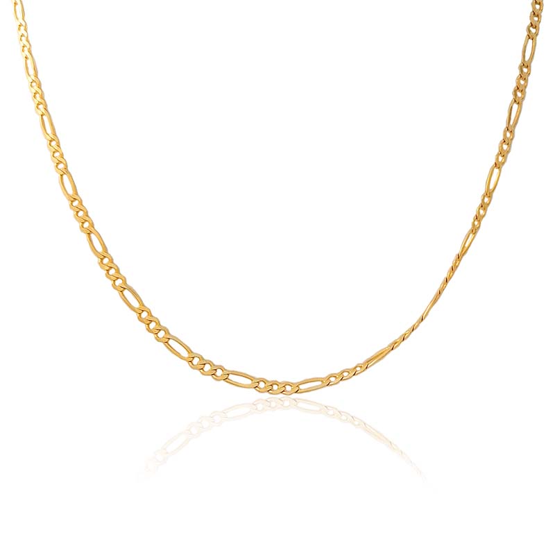 Cadena, Collar De Oro Laminado 18k #32 de eslabones dorados.