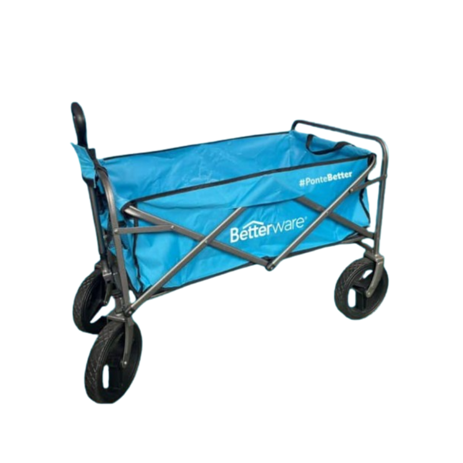 Carrito plegable vagon camping almacenar 4 ruedas exterior.
