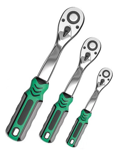 Llave Matracas Herramienta 72 Dientes Geekr® 1/2, 3/8 Y 1/4.