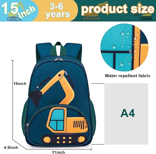 A LOIDOU - Mochila preescolar para niños y niñas, mochilas escolares para niños y niñas, juego de bolsas de libros de jardín de infantes con fiambrera.