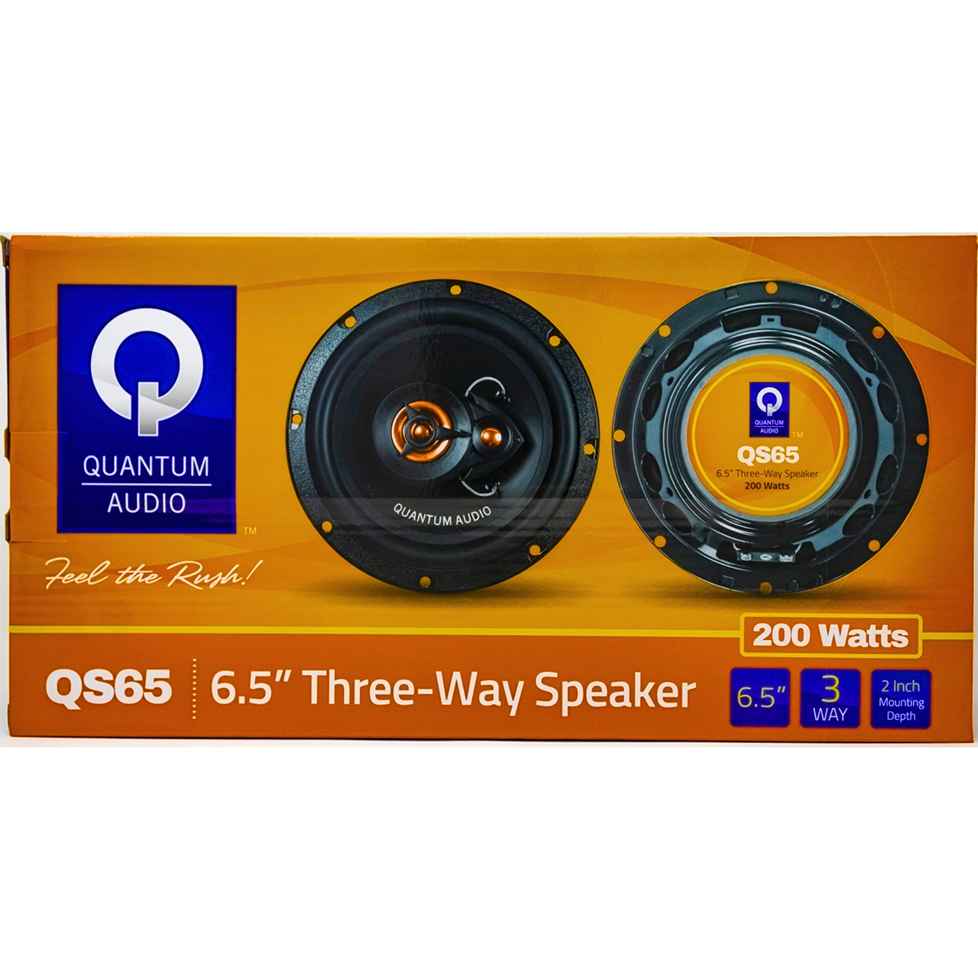 Set de Bocinas Medios Rangos Quantum QS65 200 Watts Max 6.5 Pulgadas 4 Ohms 3 Vías 55 Watts RMS .