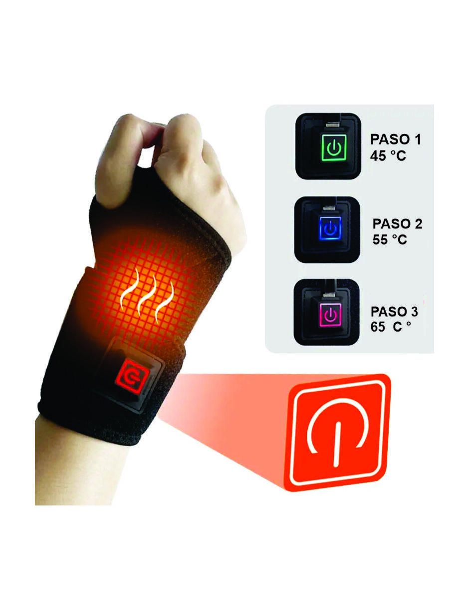 Muñequera Terapia Calor Rehabilitacion Artritis Tendonitis
