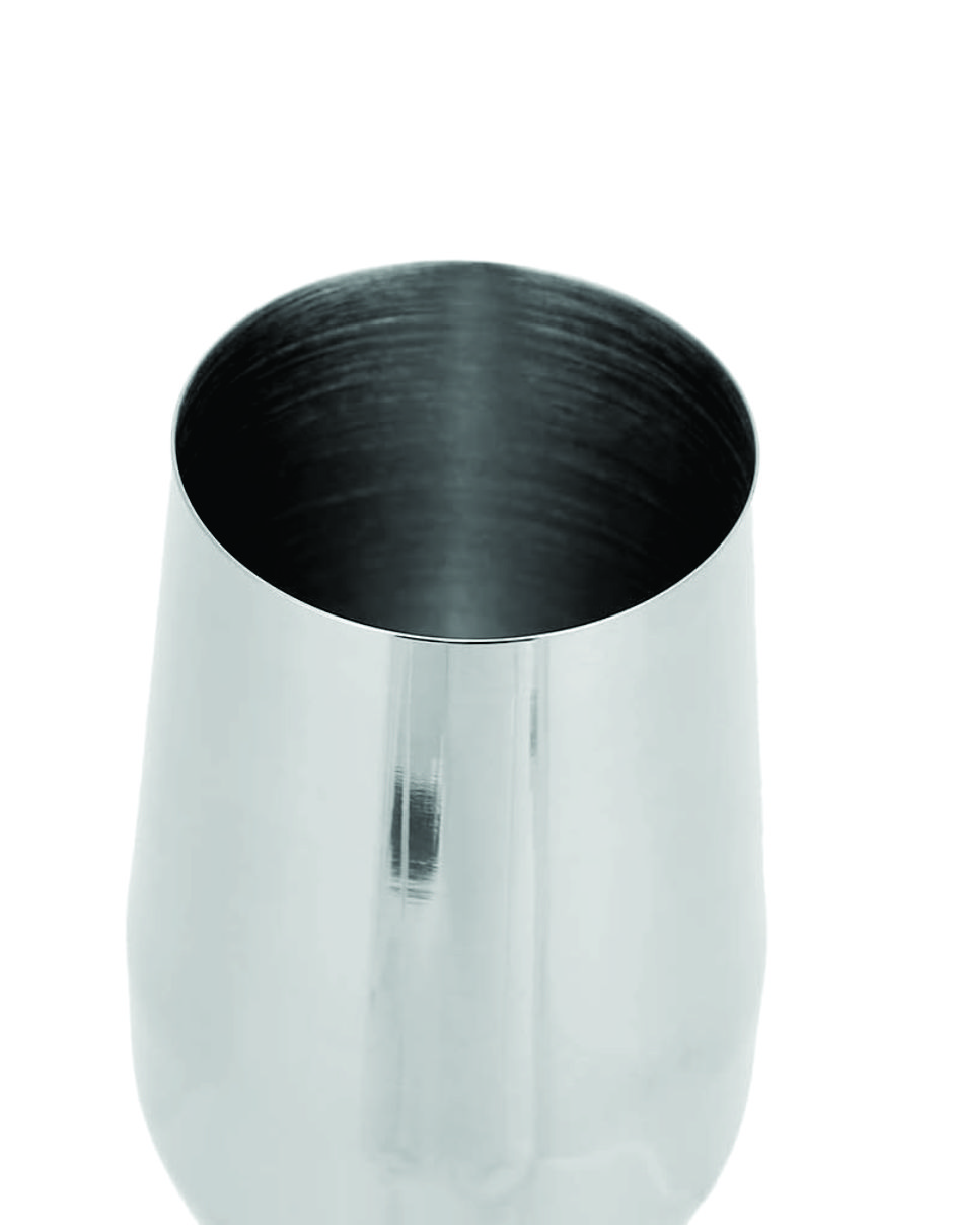 2 Copas Flauta Champan Elegantes Acero Irrompibles